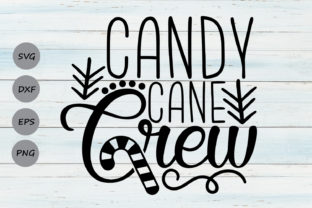 Candy Cane Crew Graphics for Festive Crafts Branding