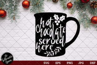 Hot Chocolate Served Here: A Versatile Graphic for Crafts