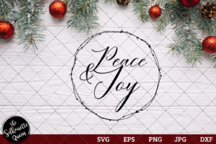 Peace and Joy Saying Graphics for Holiday Crafts