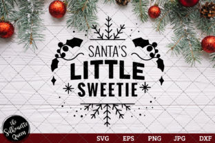 Santas Little Sweetie Saying: Graphics for Crafts Branding